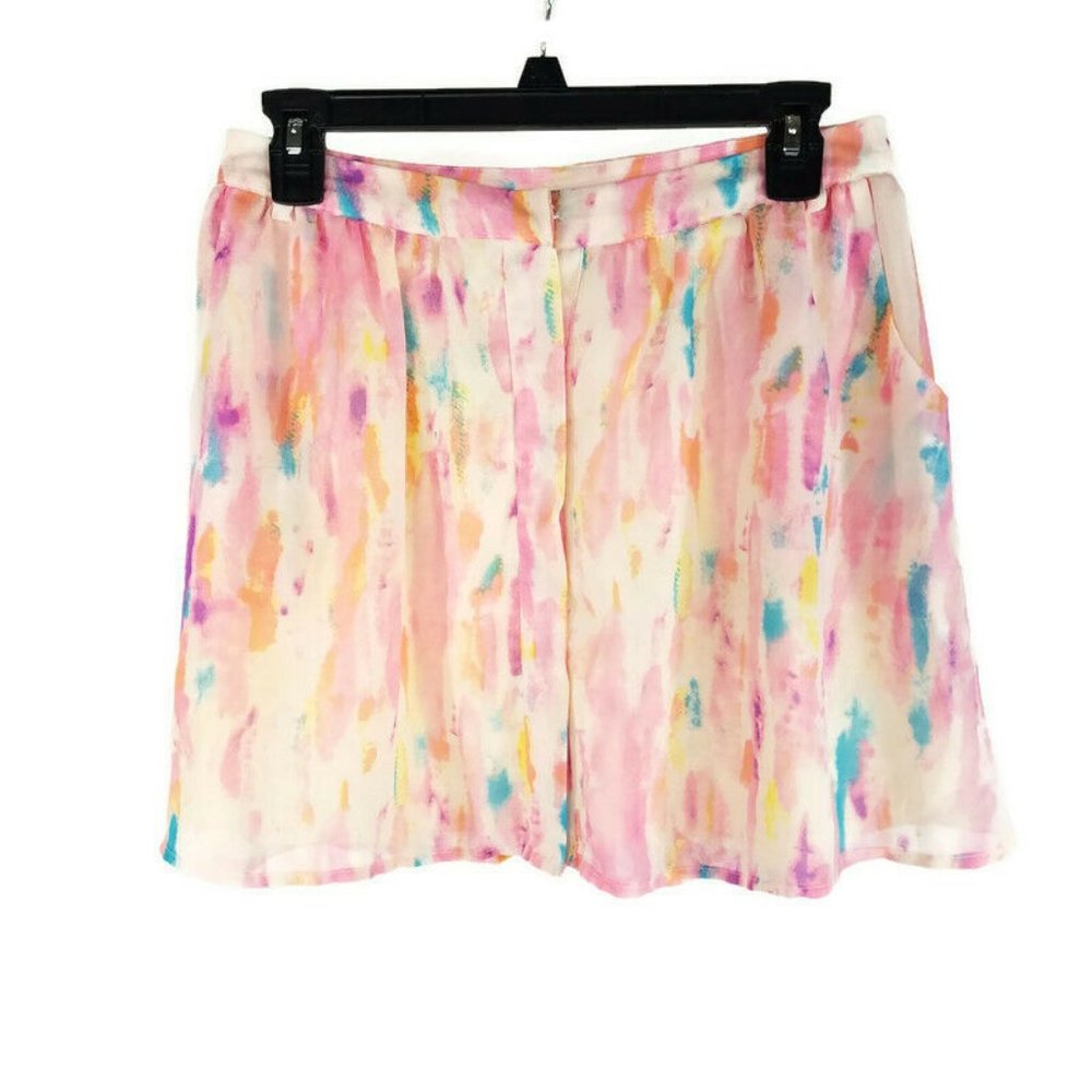 Rory Beca Mini Skirt Medium Pink Blue Pastel Water